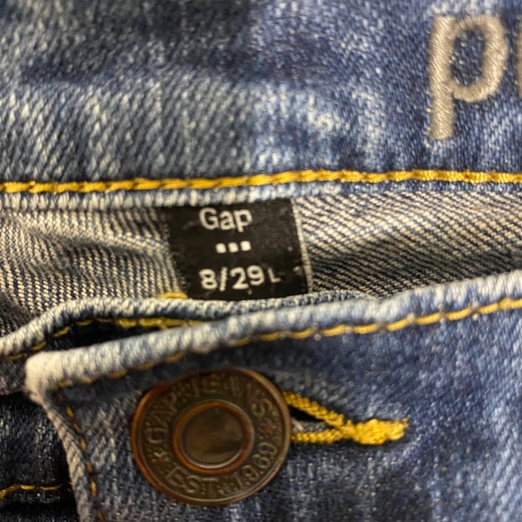 WOMANS GAP LONG AND LEAN JEANS SIZE 8/29L NICE HEM - Picture 3 of 5